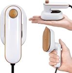 Mini Clothes Iron, Portable Mini Hand-held Travel Ironing Machine, Hand-held Dry and Wet Ironing Machine, Micro Steam Iron,Suitable for Home and Travel(White)