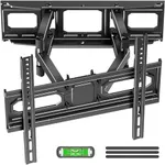 EconoMe TV Wall Mount for Most 32-70 inch Flat Screen/LED/4K TVs, TV Mount with Swivel and Tilt Articulating Dual Arms, Full Motion TV Mount up to 16” Stud, Max VESA 400X400mm, up to 99lbs