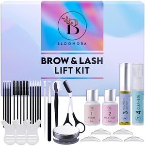 Lash Lift Kit & Eyebrow Lamination Kit, 2-in-1 Solution, at Home Brow Lamination Kit, Beginner/Professional, Eyelash Lift Kit, Lasts 6-8 Weeks, 15 Applications, DIY Brow + Lash Perm Kit