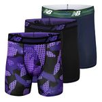 New Balance Men's Ultra Soft Performance 6" Boxer Briefs with No Fly (3-Pack of Underwear)