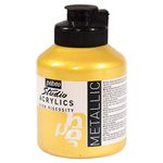 Pebeo High Viscosity Studio Acrylics - Gold (352) - Jar of 500 ML