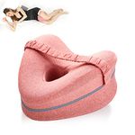 BEAUTRIP Leg Pillow | Ergonomic Side Sleeping Pillows | Memory Foam Knee Pillow with Strap for Side Sleeper | Leg Support Cushion with Removable and Washable Cover