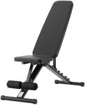 Amazon Basics Adjustable Workout Weight Bench Press, Foldable for Home Gym