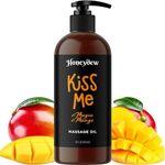 Mango Sensual Massage Oil for Couples - Alluring Tropical Full Body Massage Oil for Date Night and Nourishing Body Oil with Sweet Almond Oil - Vegan Non Greasy Smooth Gliding Formula (16 Fl Oz)