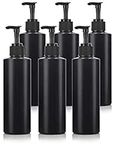 Black 8 oz Squeeze Cylinder Plastic