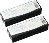 Traditional Chalkboard Eraser, All Felt 6 Inch Premium Quality Chalk Eraser (2 Pack) - Chalk Board Eraser - Chalk Eraser for Chalkboard - Chalkboard Cleaner - Chalkboard Erasers for Blackboard