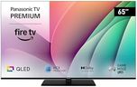 Panasonic Premium TV-65W80AEZ, W80 Serie 65 Zoll, 4K Ultra HD QLED Smart TV, 2024, Fire TV, Dolby Vision & Atmos, Game Mode Plus, Alexa Sprachsteuerung, Airplay, Schwarz