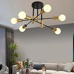 ZYDTRIP Sputnik Chandelier Ceiling Light, Pendant Light 6-Light Ceiling Light for Bedroom,Dining Room,Kitchen,Office,Kitchen Lights Ceiling…