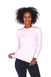 Thermajane Thermal Shirts for Women Long Sleeve Winter Tops Thermal Undershirt for Women (Baby Pink, Large)