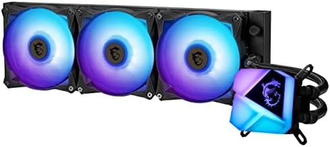 MSI MAG CORELIQUID C360 AIO CPU Liquid Cooler | 3 Phase Pump Motor | 360 Radiator with Radiator Pump Design | 3 x 120mm ARGB Fans | LGA 1700 Compatibility