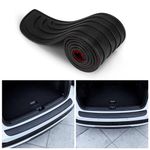 EINESIN Car Rear Bumper Protector, Car/SUV Universal Rubber Anti-Scratch Trunk Exterior Accessories (Black, 35.4 * 2.7 inch)