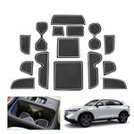 GAFAT Compatible with Honda HR-V 2022-2024 2025 Non-Slip Mats, HRV 2023 Rubber Mats, Centre Console Drink Holder Mats, Storage Box Mats, Door Seam Mats, HRV Accessories (White)