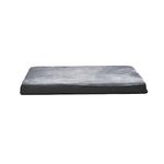 Amazon Basics XL Cat and Dog Bed U-Shape Bolster, Orthopaedic Foam Dog Sofa with Removable Washable Cover, Grey, 104 x 74 x 10 cm (L x W x H)