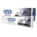 Oral-B 3D White Whitening Therapy Toothpaste, Deep Cleansing Charcoal, 75ml