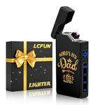 Fathers Day Dad Gifts, Electric Arc Plasma Lighter USB C Rechargeable, Cool Windproof Flameless Lighter