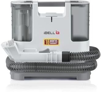 IBELL POWERHOUSE Portable Spot Cleaner,Multi-Purpose Portable Carpet Cleaner with 12 kPa Suction, 1.8L Dual Tanks, Brush Head