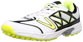 Vector X Atomic Cricket Shoes | Walking |Casual | Sports and Practice | White-Black-Green | Size-10 |