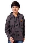 Alan Jones Clothing Boys Cotton Blend Hooded Neck Regular Sweatshirt (Boy22-Sw102-Chl-7.8Yrs_Charcoal_7Years-8Years)