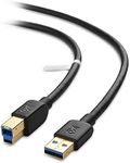 Cable Matters Short USB 3.0 Cable 1.8m (USB 3 Cable, USB 3.0 A to B Cable) in Black