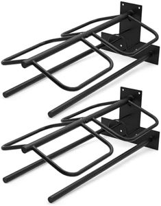 Wall Mounted Saddle Rack Set of 2, 120-lb Capacity Heavy Duty Iron Saddle Stand with Dual Blanket Bars and Tack Hook, Fits Western and English Saddles, for Barn, Stable, Trailer, Tack Room