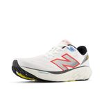 New Balance Men's Fresh Foam X 880 V14 Running Shoe, White/Neo Flame/Black, 9 UK Wide