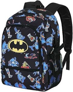 Looney Tunes Batman Tunes-Mochila Fight FAN 2.0, Negro, 31 x 44 cm, Capacidad 24 L