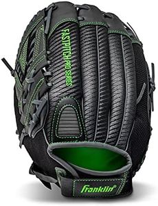 Franklin Sports Fastpitch Softball Glove - Fastpitch Pro - Adult and Youth Softball Mitt - Infield and Outfield - Left Handed Glove - Lime 11" Lefty