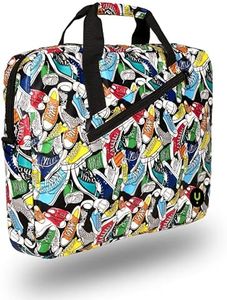 MONRAY NGS GINGER TRAINERS - Valigietta per Ordinatore Portatile Laptop fino a 15,6'', Borsa per Computer con Scomparti e Tasca Esterna, Stampa di Sneaker Colorati