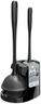 MR.SIGA Toilet Plunger and Bowl Brush Combo for Bathroom Cleaning, Black, 1 Set