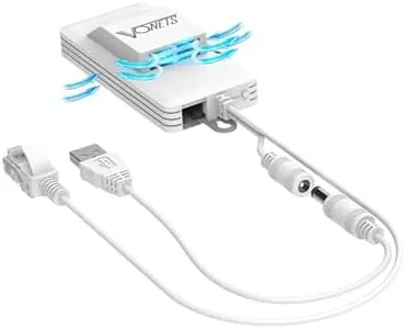 Vonets WiFi Extender 2023 Release AC1200 2.4GHz/5GHz Dual Band WiFi Bridge/WiFi to Ethernet/Broader Coverage Than Ever with 1 RJ45 (10/100Mbps) USB/DC Powered for DVR/IP Camera/WiFi Repeater with Fan