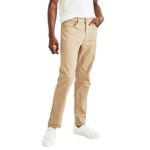 Dockers Men's Straight Fit Jean Cut All Seasons Tech Pants, New British Khaki, 34W x 32L