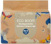 ECO BOOM Size 3 Diapers, Bamboo Viscose Diapers, Sustainable, Paper Packaging