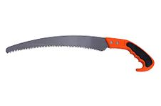 AASONS Hardened Steel Tree & Branches Pruning Saw PVC Rubber Grip Gardening Tool With Cover (330mm Curved Jaw)