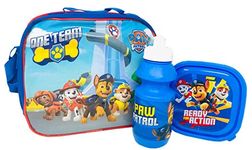 Paw Patrol Lunch Bag Kids 3 Piece Thermal School Lunch Set With Bottle 4160-9174