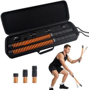 ATIVAFIT Premium Ropeless Battle Rope for Home Gym, Adjustable Resistance Cordless Battle Ropes with 4 Weight Blocks & Storage Case, Full Body Workout Equipment for HIIT, Cardio & Strength Training for Men & Women