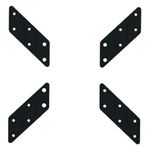 TECHLY ICA-LCD G11 A Black Flat Screen Wall Mount – Flat Screen Wall Bracket (200 x 200 mm, 400 x 400 mm, black)