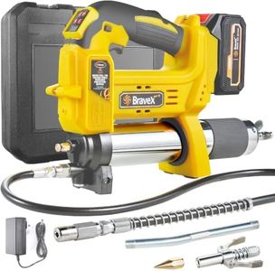 Bravex Cordless Grease Gun Compatible with Makita 21V Battery, 12,000 PSI Electric Grease Gun Battery Powered, 40" High Pressure Long Hose W/Quick Release Coupler & Rechargeable Battery Pack
