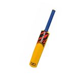 COUGAR Plastic Cricket Bat for Tennis Ball, Wind Ball, plastic for kids Size-3, COLOR -YELLOW(pack of 1)