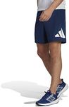 adidas Performance Train Essentials Logo Training Men's Shorts, Dark Blue/White, X-Small (7-Inch Length)