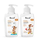 Petterati Cleansing & Moisturizing Shampoo + Nourishing & Detangling Conditioner | Golden Retriever, Labrador & Beagle | Oatmeal, Manuka Honey & Green Apple (400ml Each)