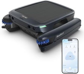 (2025 Upgrade) Beatbot iSkim Ultra 24/7 Cleaning Solar Powered Pool Skimmer with Water Clarification System & APP Control, Voice Broadcast, Dual Charging Options, Edge & Corner Cleaning, Blue