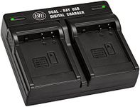 BM Premium DMW-BLC12 Dual Bay Battery Charger for Lumix DC-FZ1000 II, DC-G95, DMC-GX8, DMC-G5, DMC-G6, DMC-G7, DMC-G85, DMC-GH2, DMC-FZ200, DMC-FZ300, DMC-FZ1000, DMC-FZ2500 Camera - BTC12 Replacement