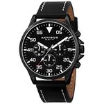 Akribos XXIV Men's AK773BK Analog Display Swiss Quartz Black Watch
