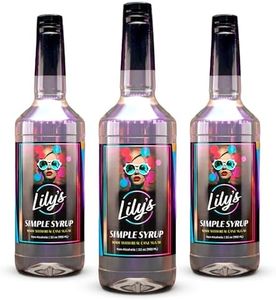 Lily's Mixers Classic Simple Syrup for Drinks – Our Large 32oz Bottle of Simple Syrup for Cocktails Makes up to 64 Drinks - Great Mixer for Old Fashioneds, Mocktails & Lemonade (Liquid Sugar, 3 Pack)