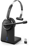 LEVN Wireless Headset for Work, Blu