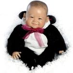 Paradise Galleries 20 Inch Asian Realistic Reborn Baby Girl Doll in Panda Bear Outfit with Removable Hoodie Giftable for All Ages– Su-Lin