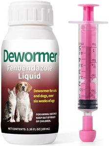 Dewormer Liquid for Dogs & Cats - Fenbendazole for All Wormers, Tapeworms, Roundworms & Hookworms – Broad Spectrum, Safe for 6 Weeks and Older