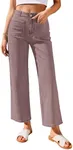 GRAPENT Womens Trendy Clothes Womens Trousers Women's Trousers Womens Western Clothing Womens Western Wear Womens Work Clothes Womens Work Jeans Color Pecan Brown Size XXL XX-Large Size 20 Size 22