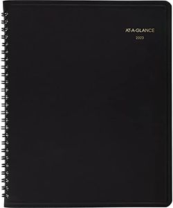 AT-A-GLANCE Agenda mensuel 2023, 20,3 x 25,4 cm, grand, noir (7013005)