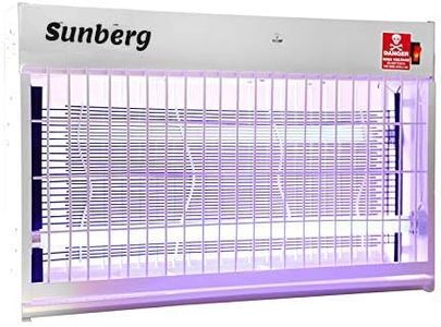 Sunberg 30W Slim Electric Bug Zapper with UV Tube, High-Voltage Indoor Insect Killer, Eco-Friendly & Chemical-Free Pest Repellent for Home, Kitchen, Office, and Restaurant